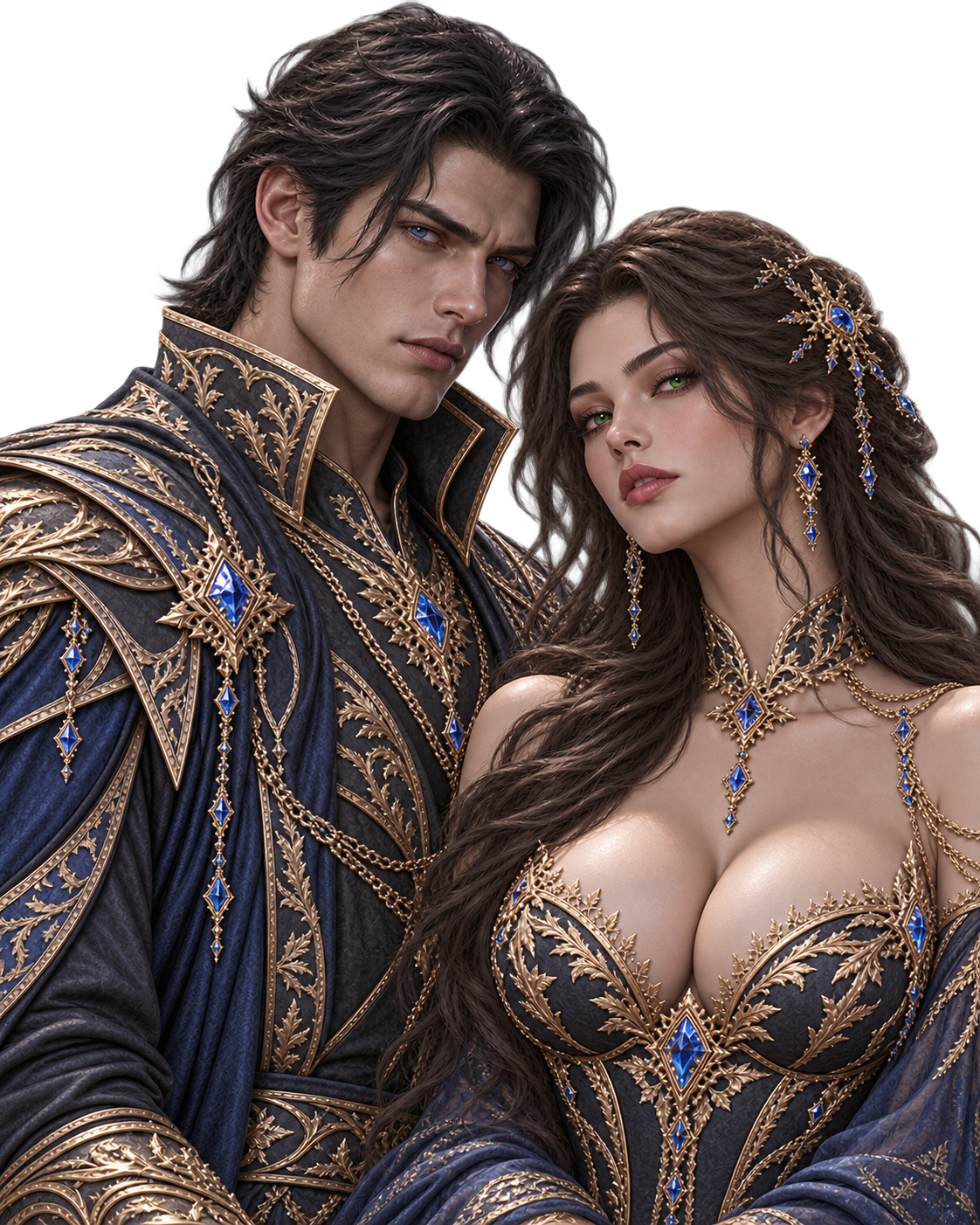 Un homme et une femme humains d'Hignar