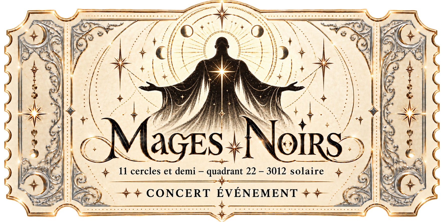 Billet de concert des Mages Noirs